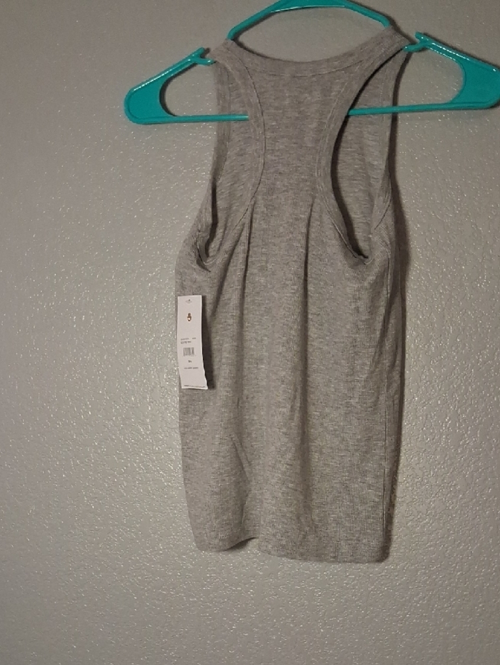 Spiritual Gangster Light Gray Ribbed High-Neck Tank - Picture 3 of 3